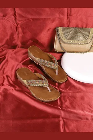 All Things Mochi Embellished Open Toe Wedge Heels