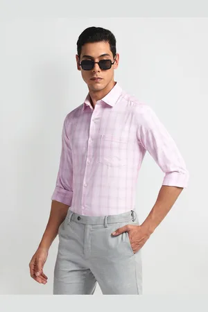 Arrow Men Slim Fit Opaque Checked Formal Shirt