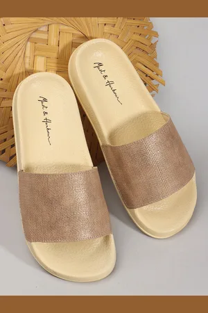 Mast & Harbour Women Self Design Sliders