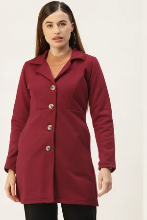 BRINN Notched Lapel Single-Breasted Overcoat