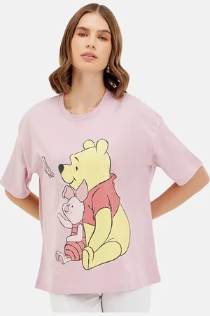 Kazo Boxy Graphic Printed Disney Cotton T-shirt