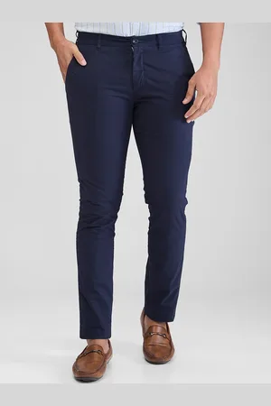 ColorPlus Men Slim Fit Mid-Rise Chinos Trousers