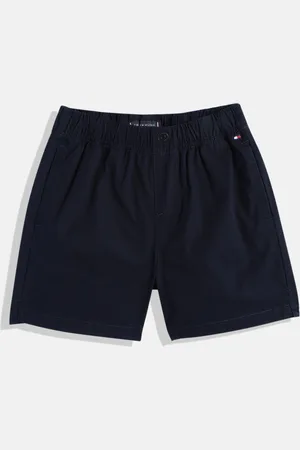 Tommy Hilfiger Boys Loose Fit Regular Shorts With Mini Side Slits & Button Detail