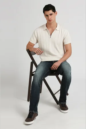 Pepe Jeans Striped Polo Collar Pure Cotton T-shirt