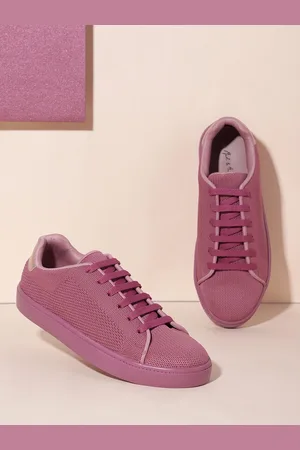 Mast & Harbour Women Woven Design Round-Toe Sneakers