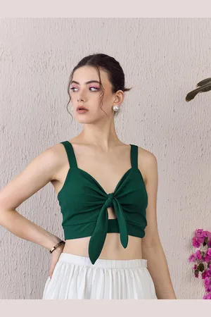 Berrylush Shoulder Straps Crop Top