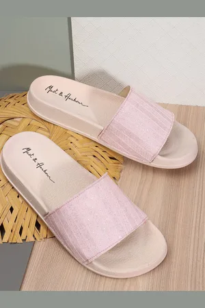 Mast & Harbour Women Self Design Sliders