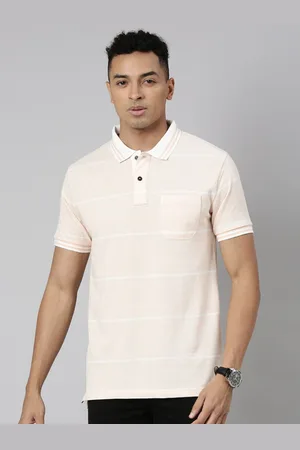 Classic Polo Striped Polo Collar Short Sleeves Cotton Slim Fit T-shirt