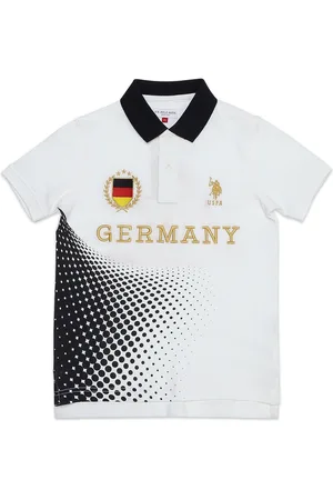 Ralph Lauren Boys Sports Printed Polo Collar Cotton T-shirt