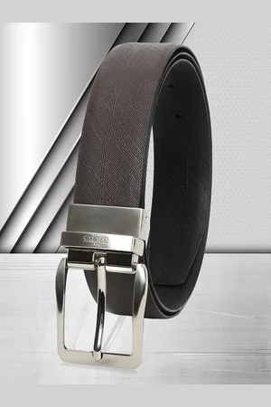 Invictus Men Textured Leather Reversible Formal Belt