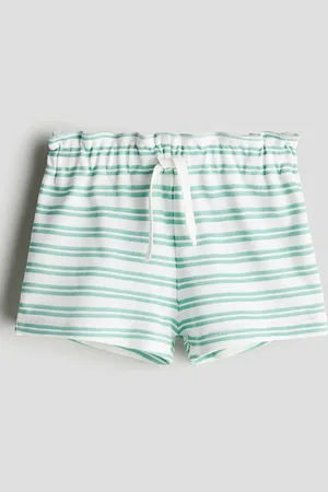 H&M Girls Frill-Trimmed Cotton Shorts