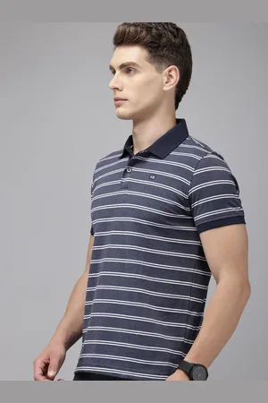 Arrow Men Striped Polo Collar Sport T-shirt