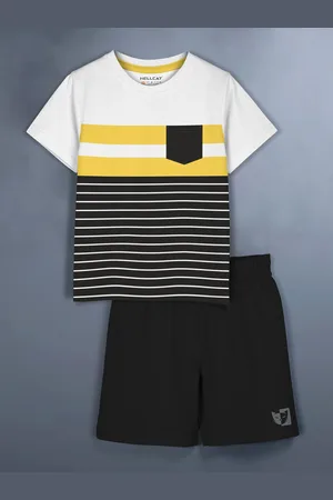 HELLCAT Girls Striped Top with Shorts