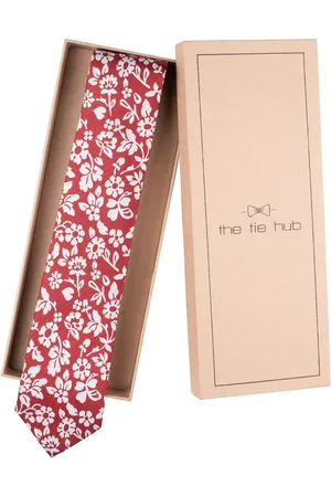 The Tie Hub Men Printed Silk Broad Tie