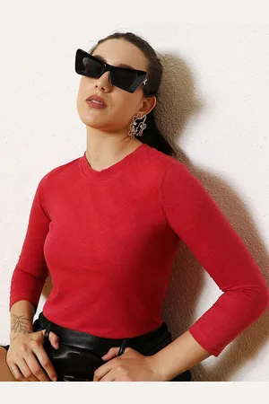 Campus Round Neck Regular Cotton Top