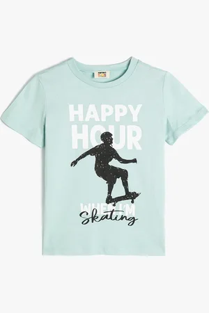 Koton Boys Graphic Printed Pure Cotton T-shirt