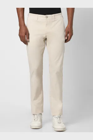 Peter England Men Slim Fit Mid-Rise Trousers