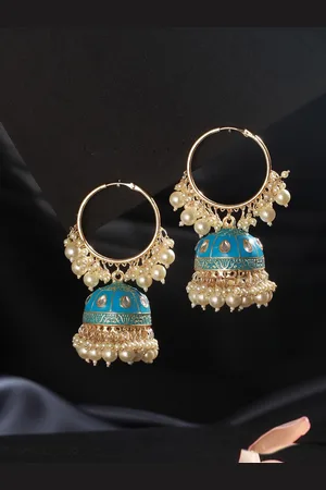 Jazz and Sizzle Women Dome Shaped Jhumkas Earrings