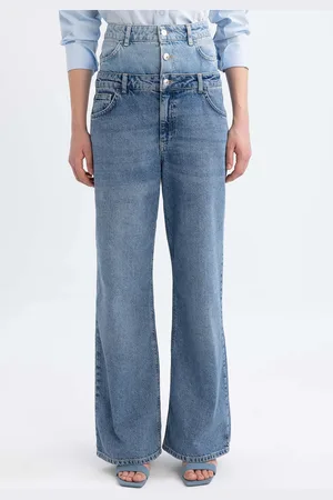 DeFacto Women Clean Look Heavy Fade Pure Cotton Whiskers Jeans