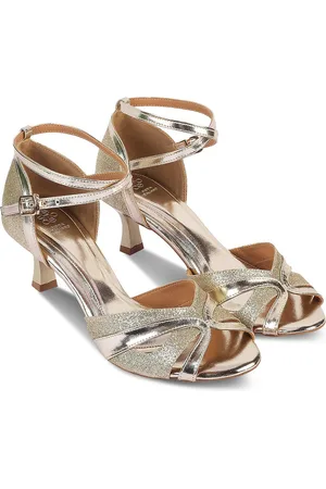 Tresmode Textured Peep Toe Slim Heels