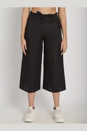 Purple State Women Comfort Cotton Culottes Trousers
