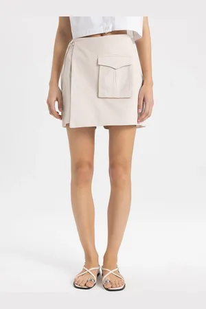 DeFacto Women Pure Cotton Mini Skorts