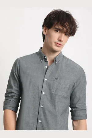The Bear House Slim Fit Button-Down Collar Cotton Shirt