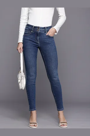 Next Women Skinny Fit High-Rise Light Fade Stretchable Jeans