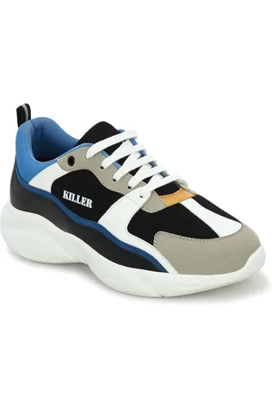 Killer Men Colourblocked Round Toe Sneakers
