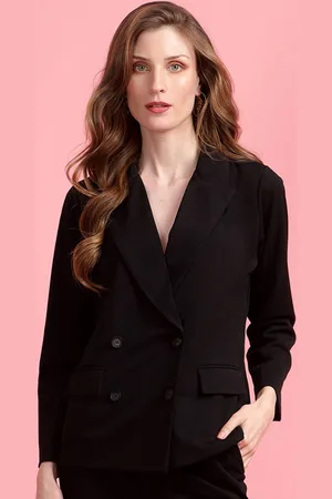 Golden Kite Women Notched Lapel Collar Single Breasted Blazers