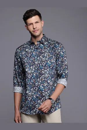 Allen Solly Sport Floral Opaque Printed Pure Cotton Casual Shirt