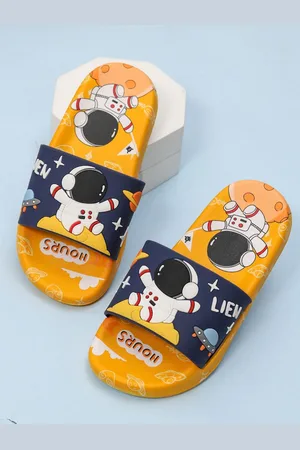Yellow bee Boys Printed Sliders