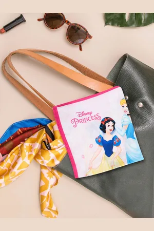Kuber Industries Kids Pack Of 12 Disney Printed Pure Cotton Handkerchieves