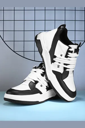 WOAKERS Men Colourblocked Contrast Sole Lace-Ups Sneakers