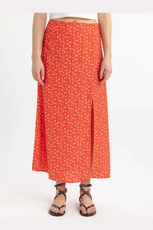 DeFacto Printed Straight Maxi Skirts