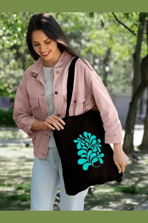 Doodle Graphic Printed Cotton Canvas Eco-Friendly Shopper Tote Bag