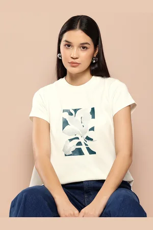 Chemistry Women Printed Pure Cotton T-shirt
