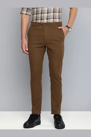 Flying Machine Men Solid Chinos Semiformal Trousers