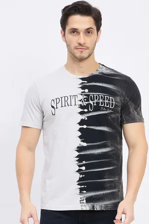 Duke Men Abstract Printed Slim Fit T-shirt