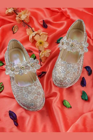 BAESD Girls Embellished Party Slip-On Ballerinas