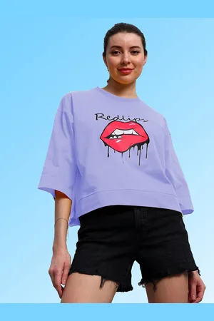 ATHENA Graphic Printed Cotton Relaxed Fit T-Shirt