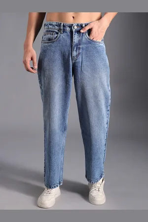High Star Men Relaxed Fit Light Fade Cotton Jeans