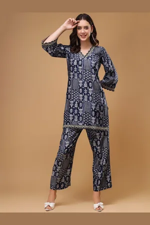 Bani Women Ethnic Motifs Printed Lace Top & Trouser