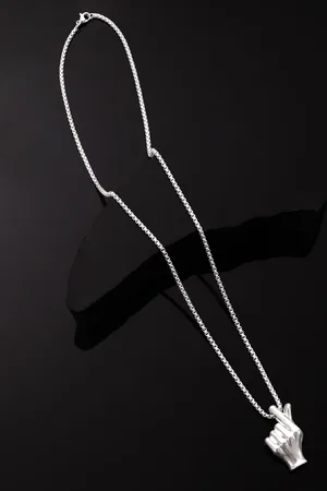 Roadster The Lifestyle Co. Silver-Plated Contemporary Pendant with Chain