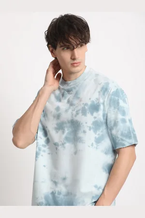 The Bear House Abstract Dyed Round Neck Oversized T-shirt