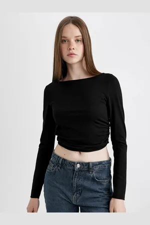 DeFacto Women Long Sleeves Crop T-shirt