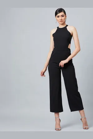 ATHENA Women Black Solid Basic Jumpsuit