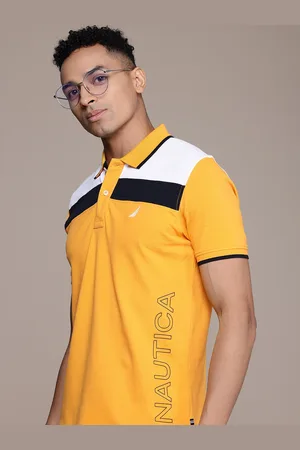 Nautica Colourblocked Polo Collar Casual T-shirt