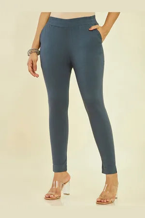 Soch Women Slim Fit Mid-Rise Trousers