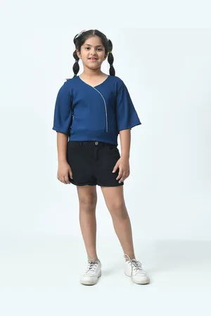 BAESD Girl Crepe V-Neck Top